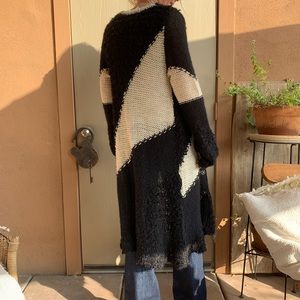Free People Long Knitted Cardingan